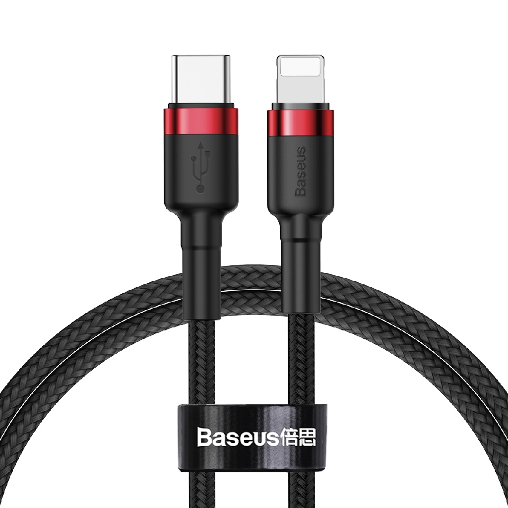 Cáp sạc nhanh C to Lightning Baseus Cafule PD 18W ( Type-C to Lightning Power Delivery Quick Charge & Data Cable )