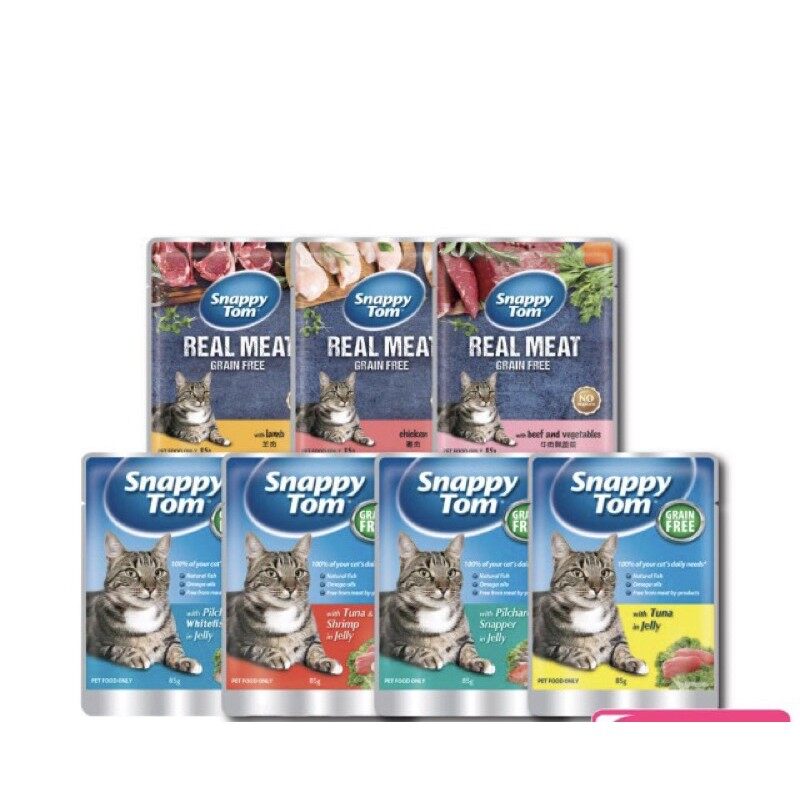 Pate SNAPPY TOM cho mèo gói 85g