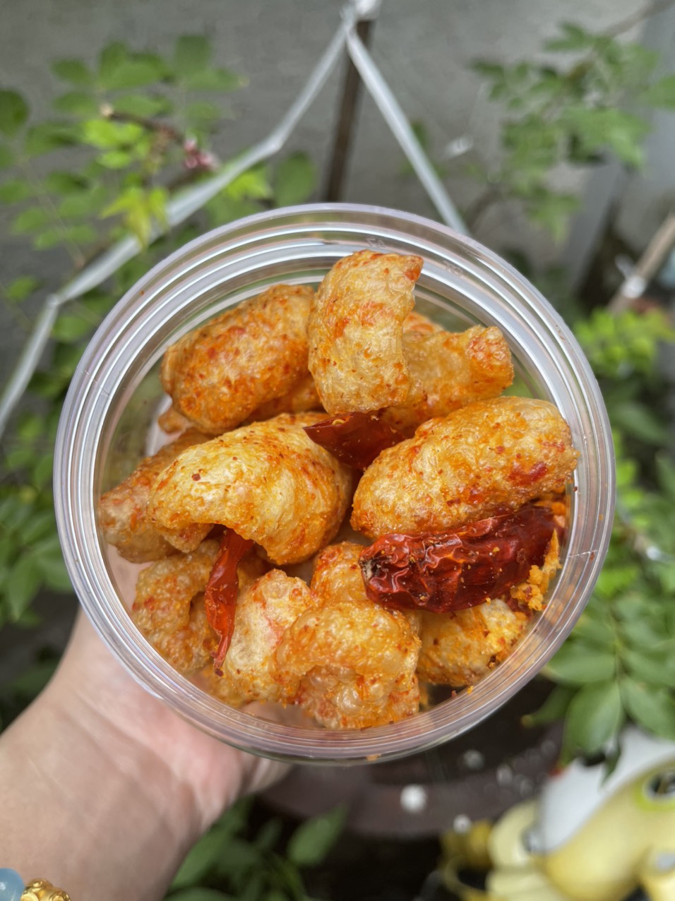 hủ 100gr da heo cháy tỏi giòn ngon số 1