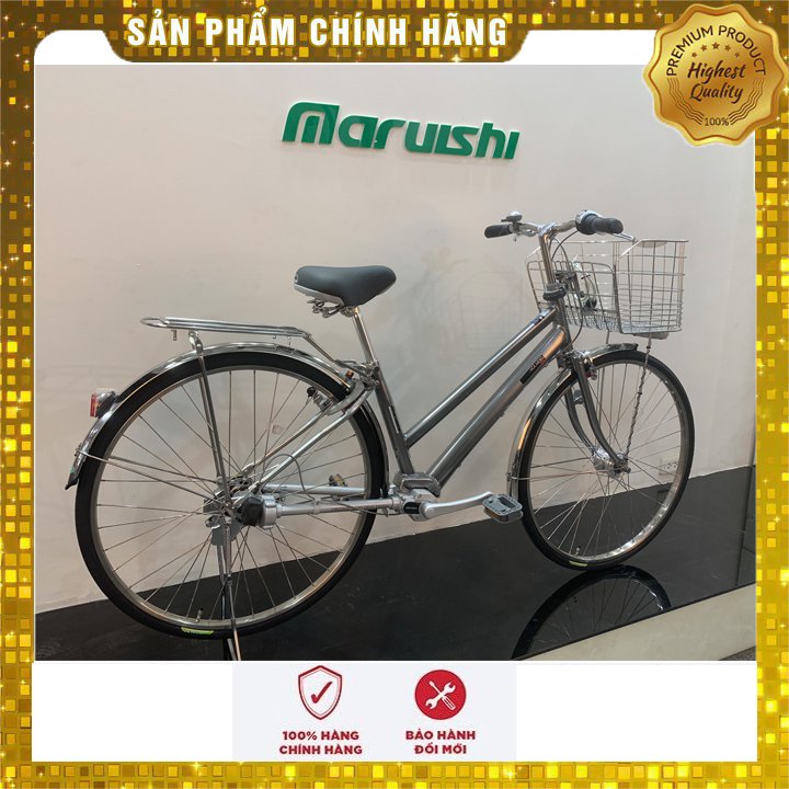 Xe đạp Nhật Bản Maruishi HNA 2733 (bạc)