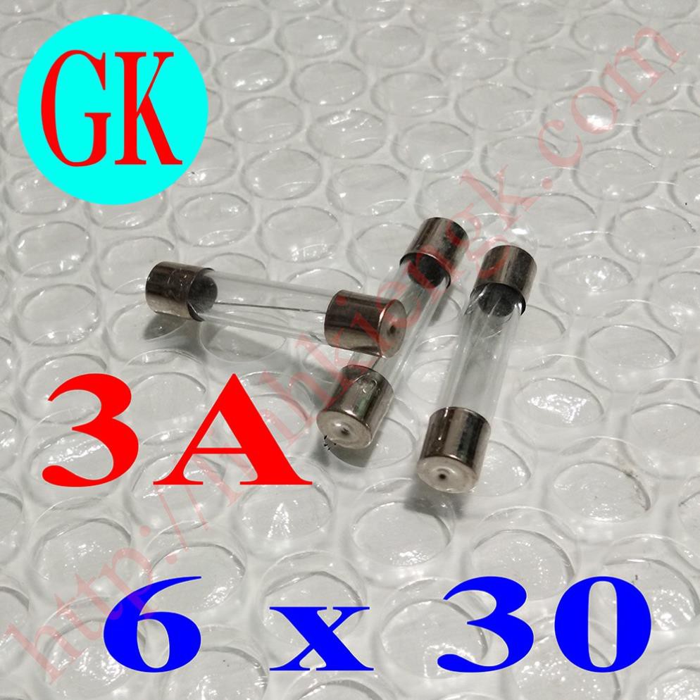 Cầu chì ống 3A kích thước 6x30