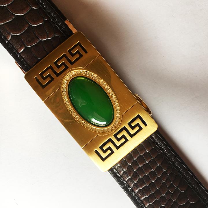 Men belt plus size real leather automatic buckle blackbelts elegant genuine leather business Belt
