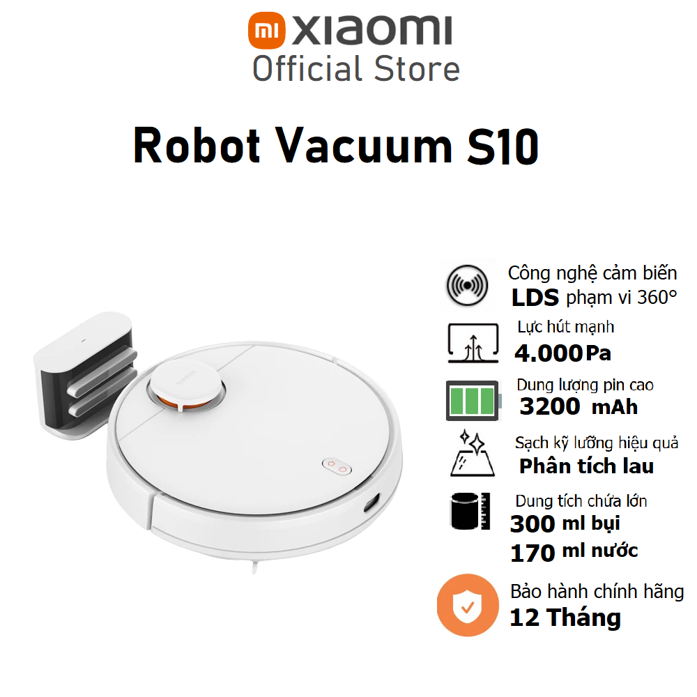Xiaomi Mi vacuum S10 EU robot vacuum cleaner multi-layer map ultrasonic vibration high frequency-authentic