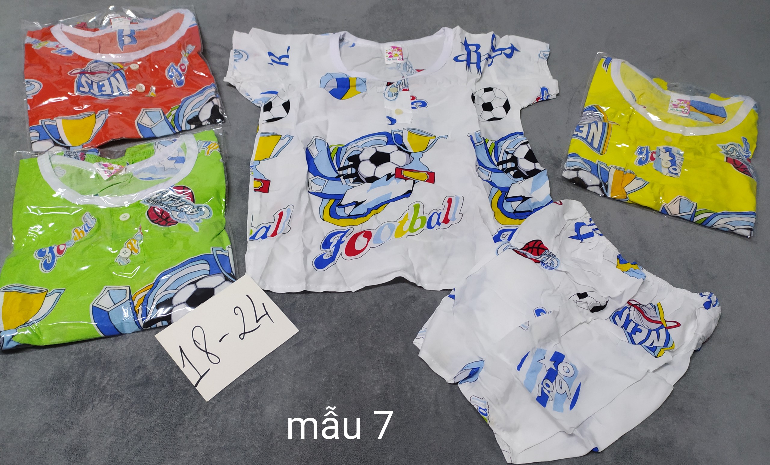 [HCM]Đồ bộ tole bé trai từ 14-18kg (giao màu ngẫu nhiên)