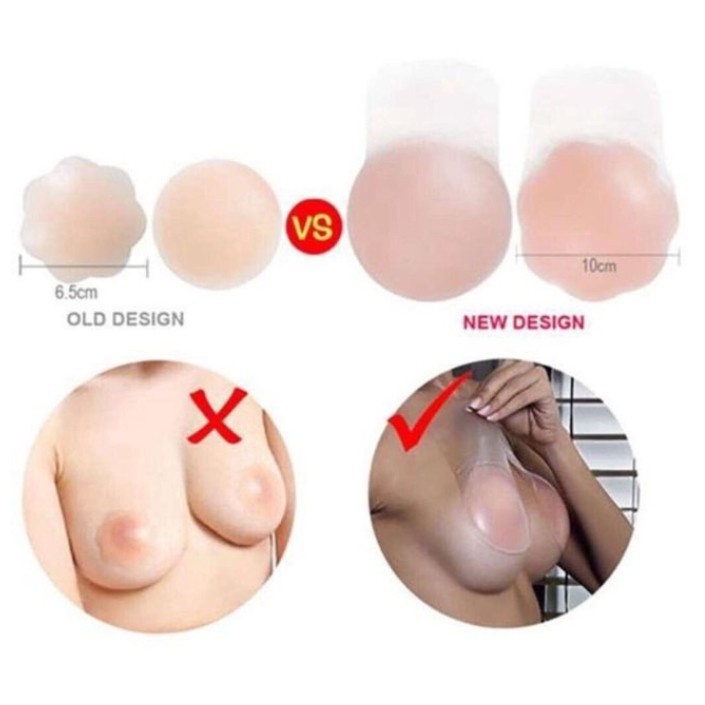 Miếng Dán NÂNG NGỰC SILICON Chống Chảy Xệ Cực Tốt (2 miếng)