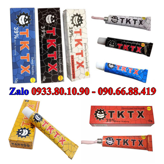 [Set 2 tip] Kem tê TKTX phun xăm Môi mày mí mắt 10g