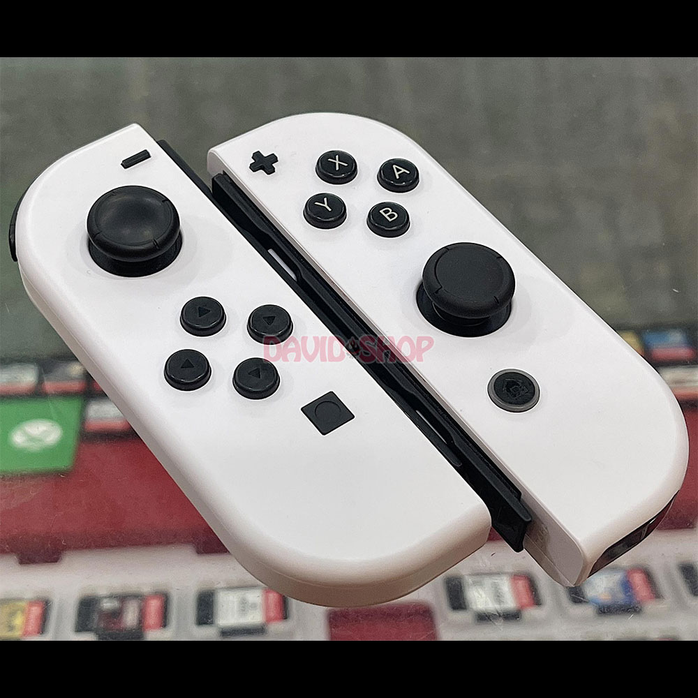 Cặp vỏ Joy-Con màu Trắng chất lượng cao cho Nintendo Switch, Nintendo Switch OLED