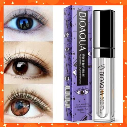 Serum dưỡng mi dài và dày Nourishing Liquid Eyelashes Bioaqua  Giúp thâm nhập vào cấu trúc sợi và kích thích sự phát triển của chúng, tăng gấp đôi lông mi. Hiệu quả tái tạo, nuôi dưỡng và làm dày lông mi.