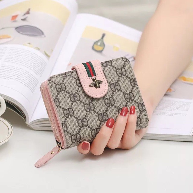 Ví nữ khóa ong đẹp mini ngắn cầm tay cute nhỏ gọn bỏ túi thời trang giá rẻ VN01