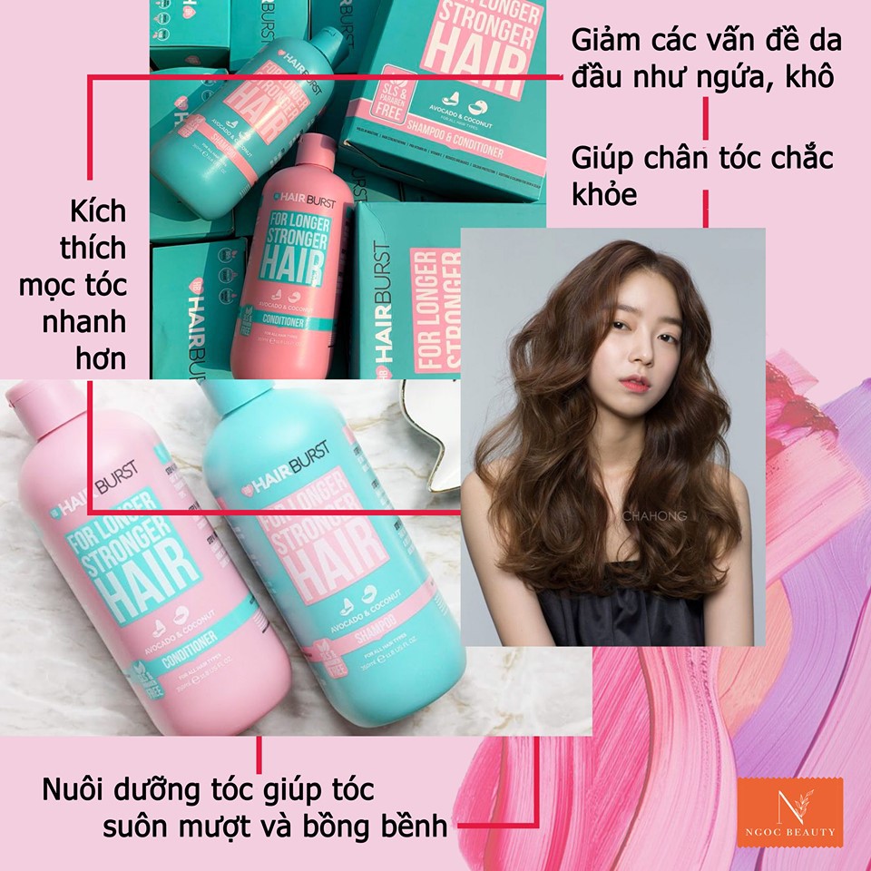Bộ gội xả kích thích mọc tóc Hairburst