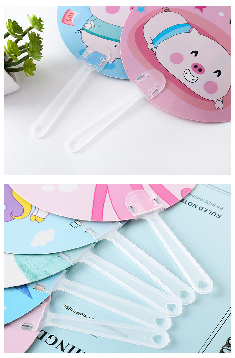 Combo 2 Quạt nhựa cầm tay cute