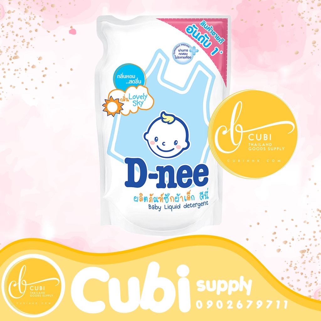 Túi Nước Giặt Dnee Refill Thái Lan 600ml - Xanh nhạt