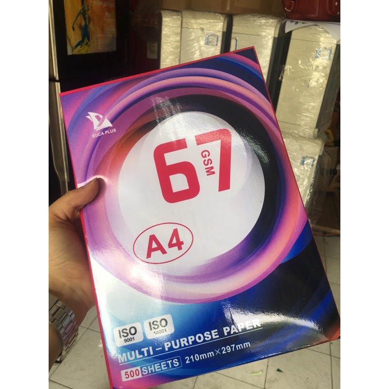 Giấy A4 1 gam(500 tờ) nhiều loại đồng giá