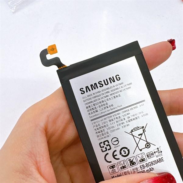 Pin Samsung S6 - EB-BG920ABE ( zin ) chuẩn, bảo hành đổi trả