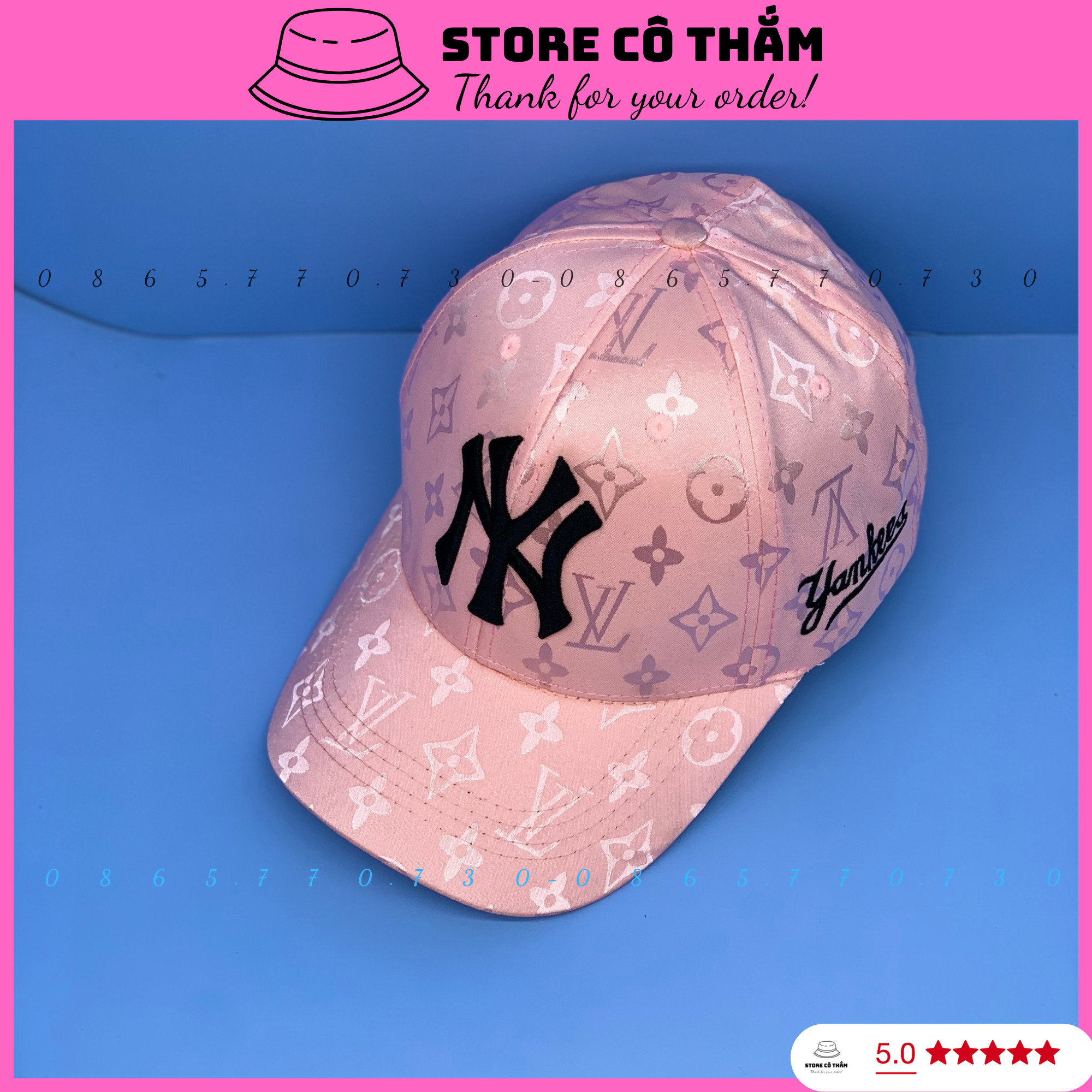 MŨ BUCKET LOGO NY-LA HỌA TIẾT SỌC DƯA TRẮNG PHỐI ĐEN THỜI TRANG, NÓN BO TRÒN CỤP UNISEX NAM NỮ - SOTRE CÔ THẮM