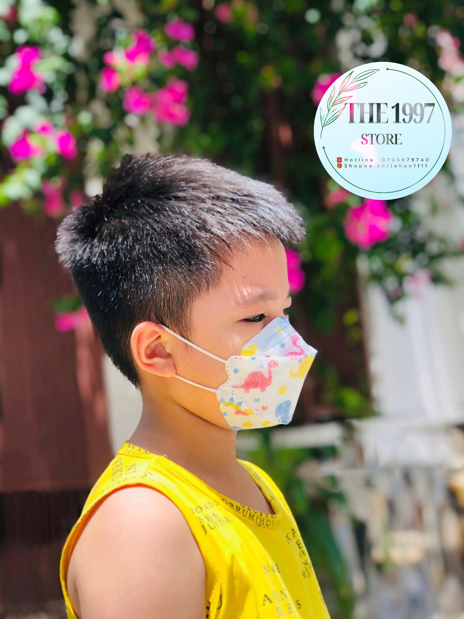 [HCM]Khẩu trang 4D Yoki cho bé bịch 6cái tiêu chuẩn KF94 (Khẩu trang kháng Khuẩn 4 Lớp)