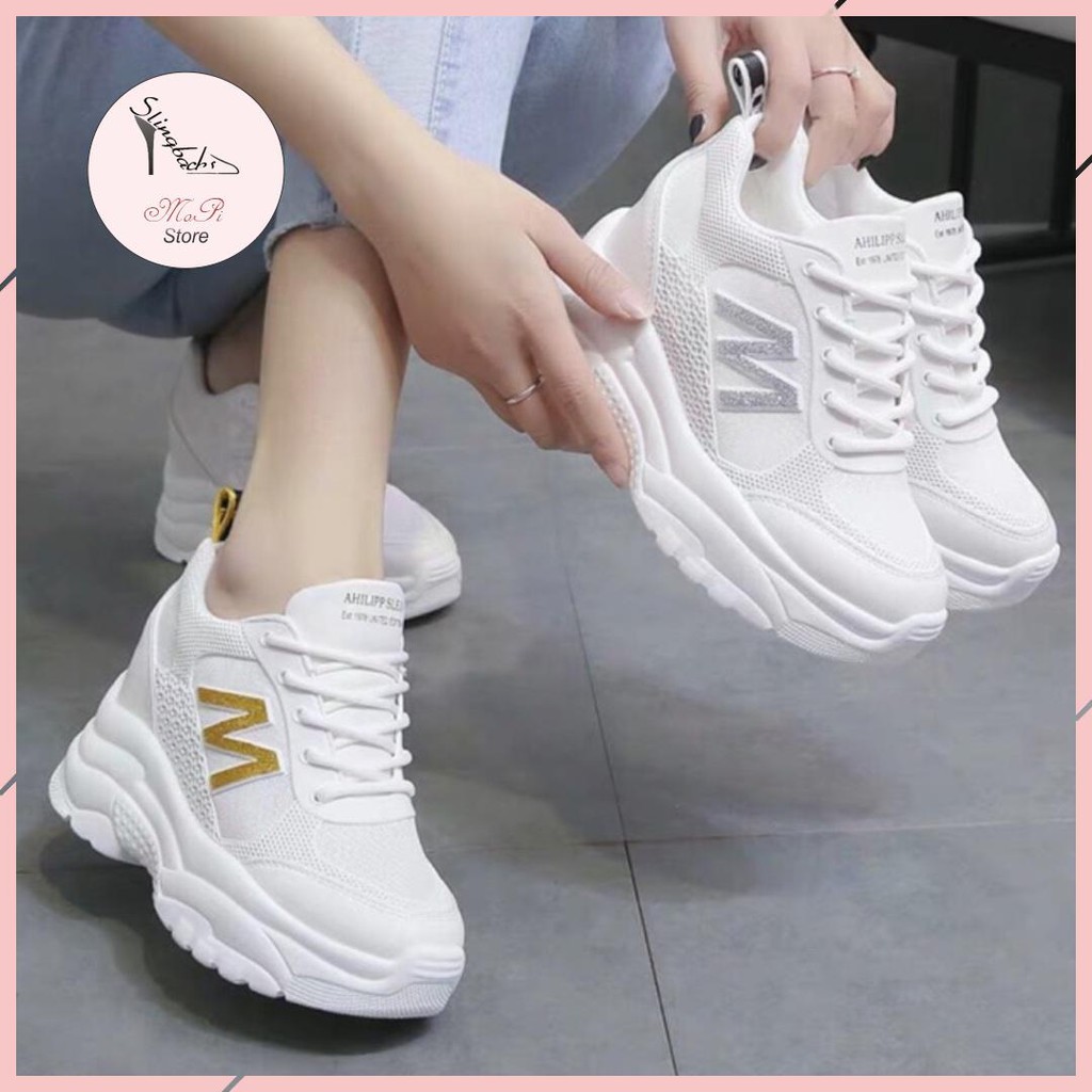 Giày Thể Thao Độn Đế Chữ Mmm