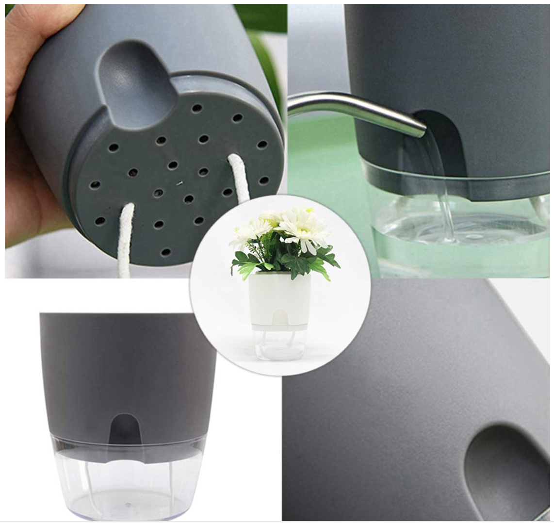 [HCM]CHẬU TRỒNG CÂY TƯỚI NƯỚC TỰ ĐỘNG - Size S