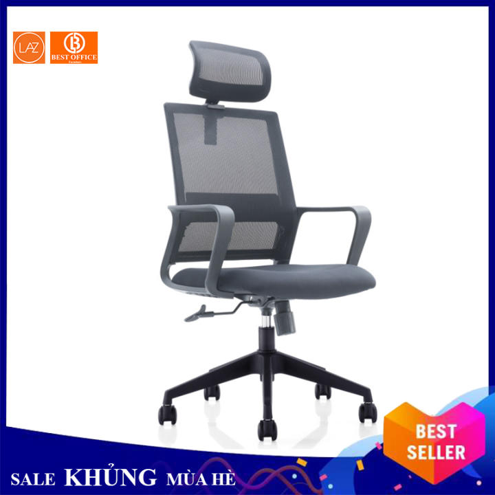 Ghế xoay tựa đầu cao cấp B0171- Computer chair – Xoay 360 độ – Nâng hạ cao thấp – Chống ê mỏi cổ