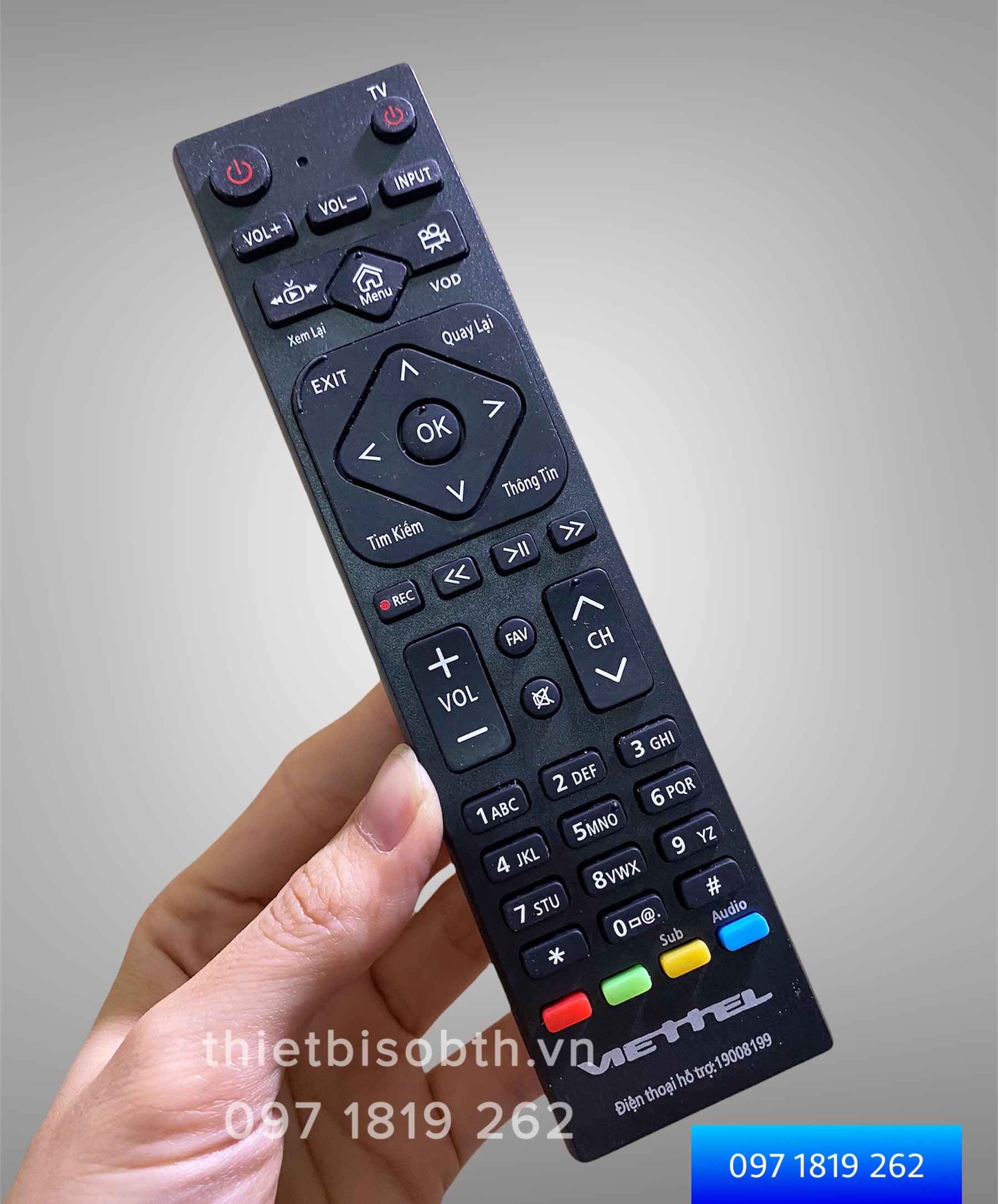 Điều khiển Đầu Thu Viettel - Remote Viettel