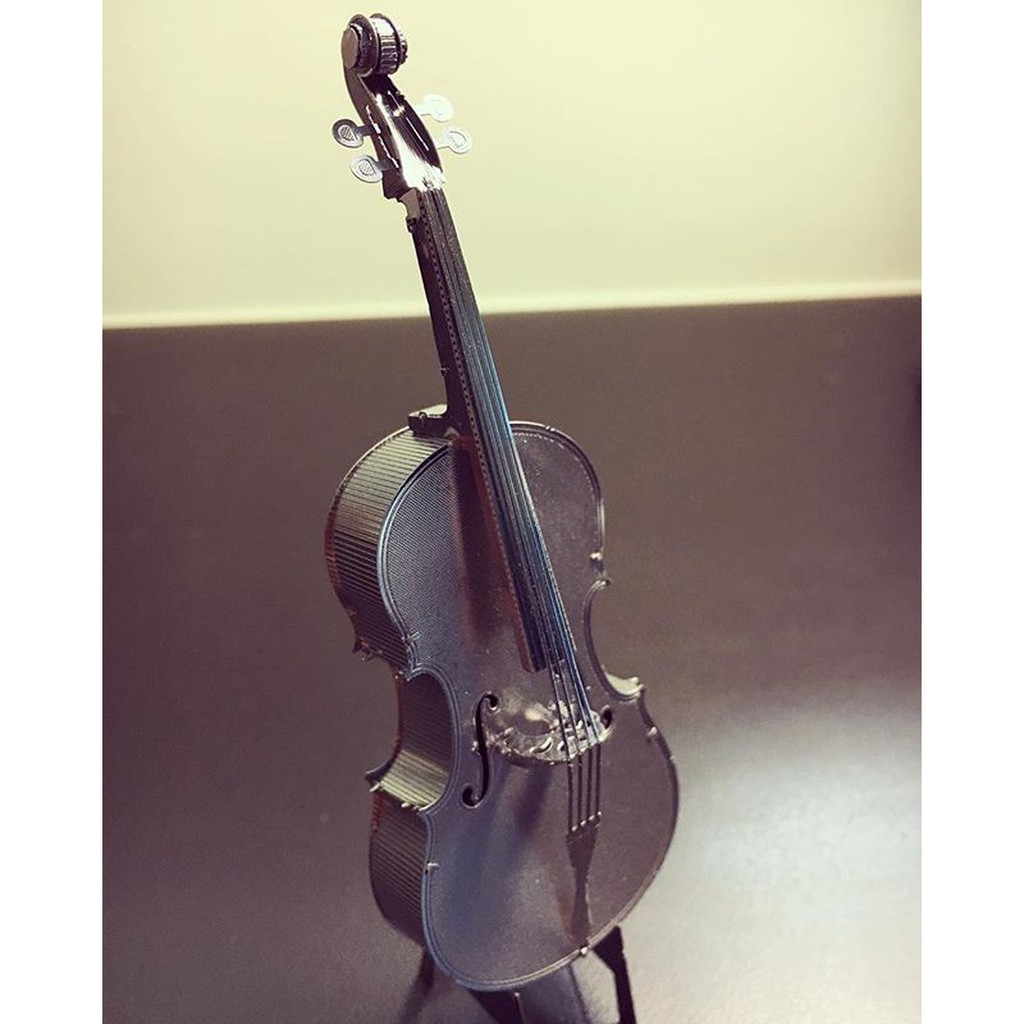 Mô hình 3D Kim loại lắp ráp đàn Cello Bass [ Chưa Lắp ]