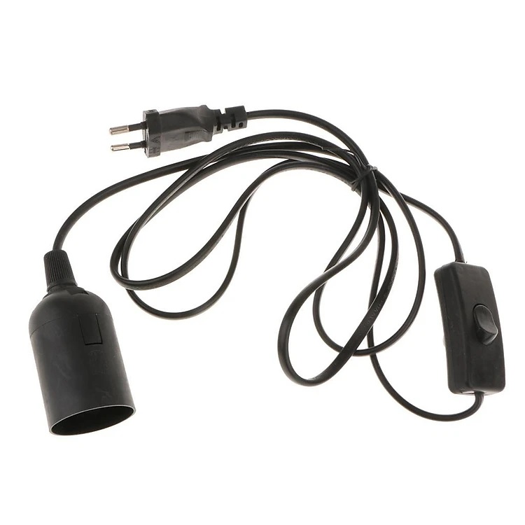 Dây đèn E27 có Dimmer và phích cắm dây 2 mét