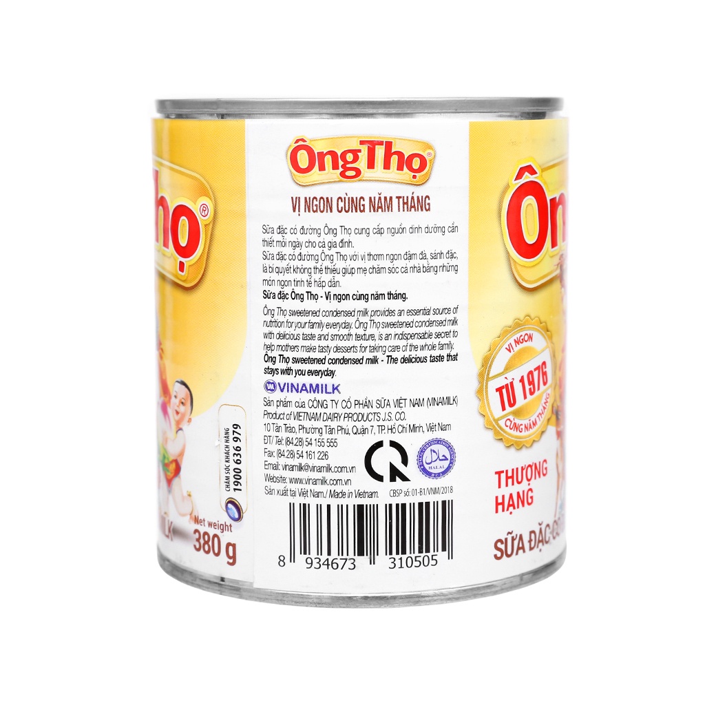 Sữa đặc ông thọ trắng 380g