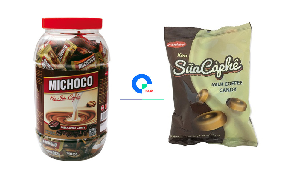Kẹo Sữa Cafe (hủ 600g - túi 140g - túi 400g) - Bibica