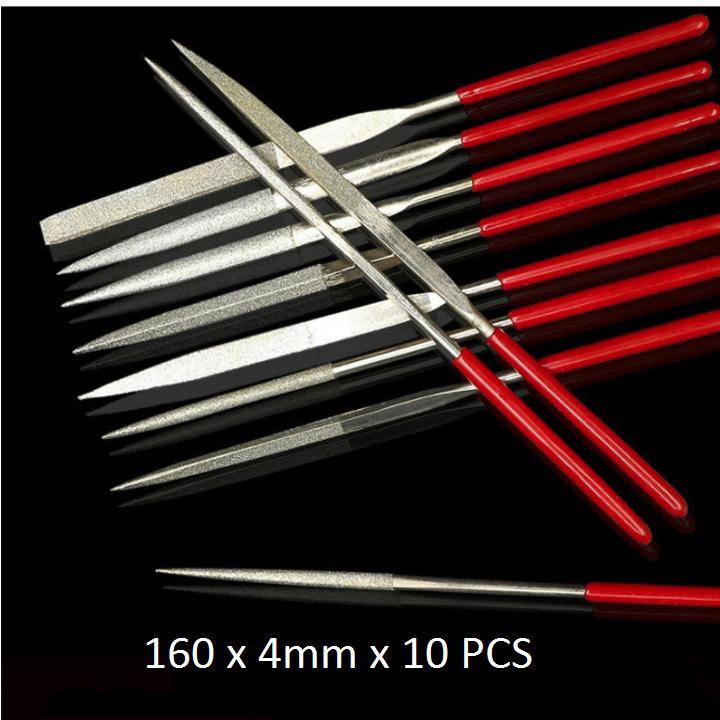 Bộ 10 Dũa Kim Cương 160mm