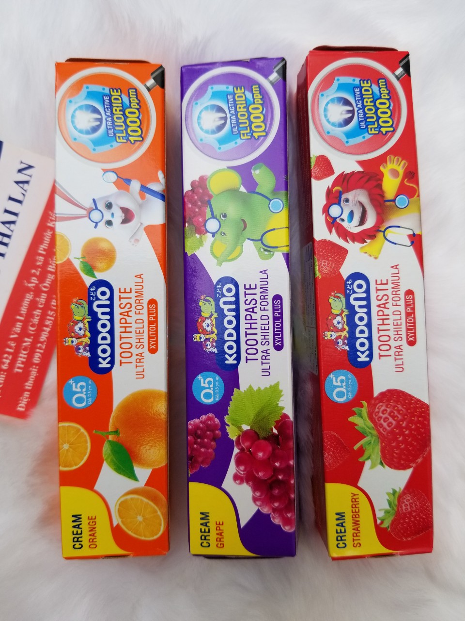 [HCM]Kem đánh răng trẻ em Kodomo Thái Lan 40gram