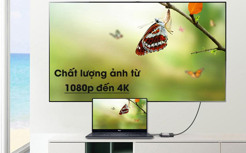 Adapter chuyển đổi USB-C 2 in 1 TNK73A Xám