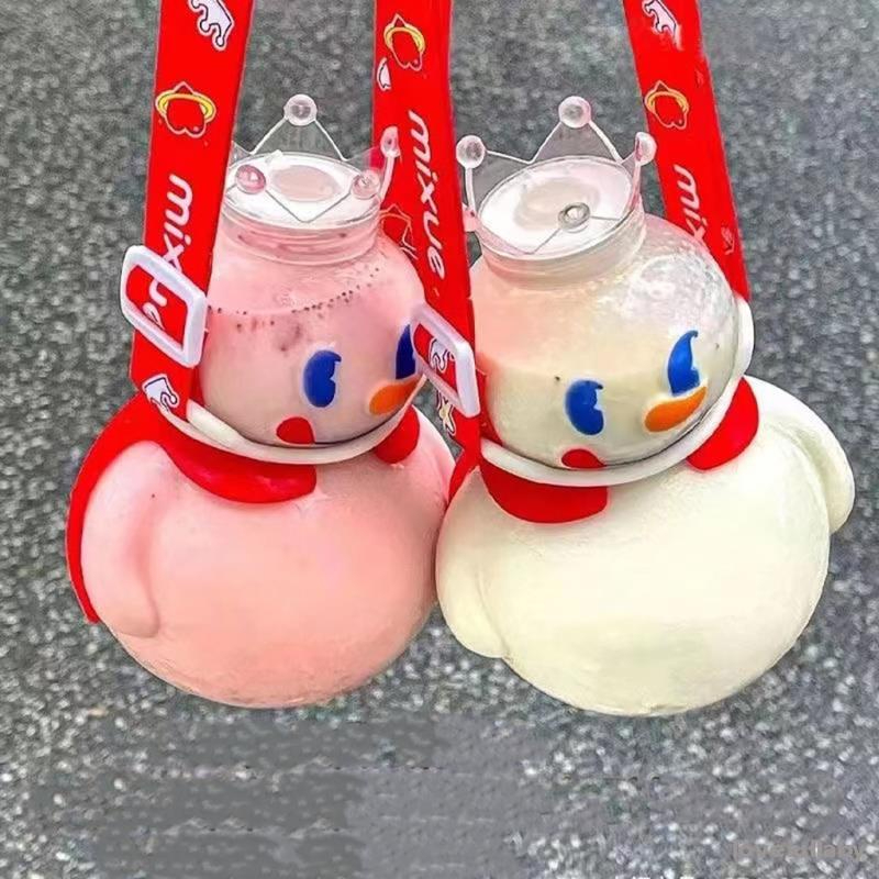 [700ml] BÌNH NƯỚC NGƯỜI TUYẾT MIXUE SIÊU CUTE [DÂY ĐEO]