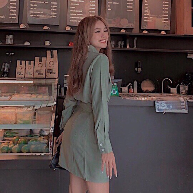 Đầm đắp tà 3 màu