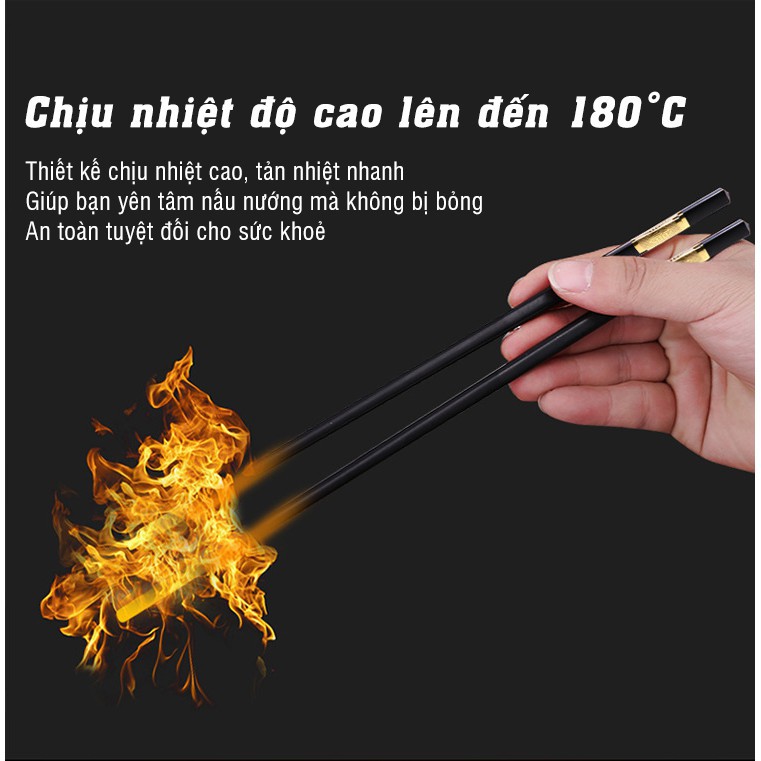 [Video] Bộ 10 Đôi Đũa , Bộ 10 Đôi Đũa Đầu Mạ Vàng Siêu Đẹp