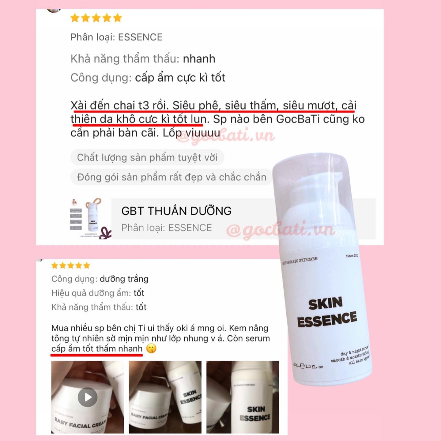 SKIN ESSENCE GBT - THUẦN DƯỠNG