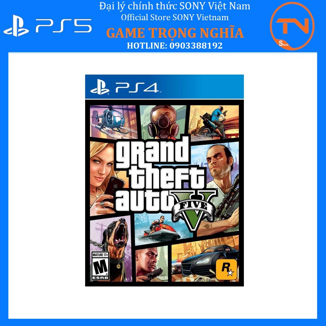 Đĩa game ps4 - grand theft auto v gta 5