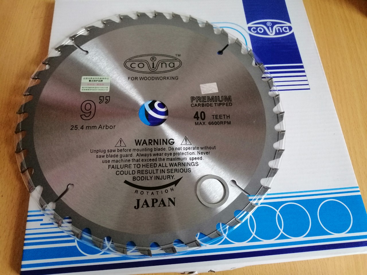 Lưỡi cưa gỗ 230mm 40 răng - 60 răng covina