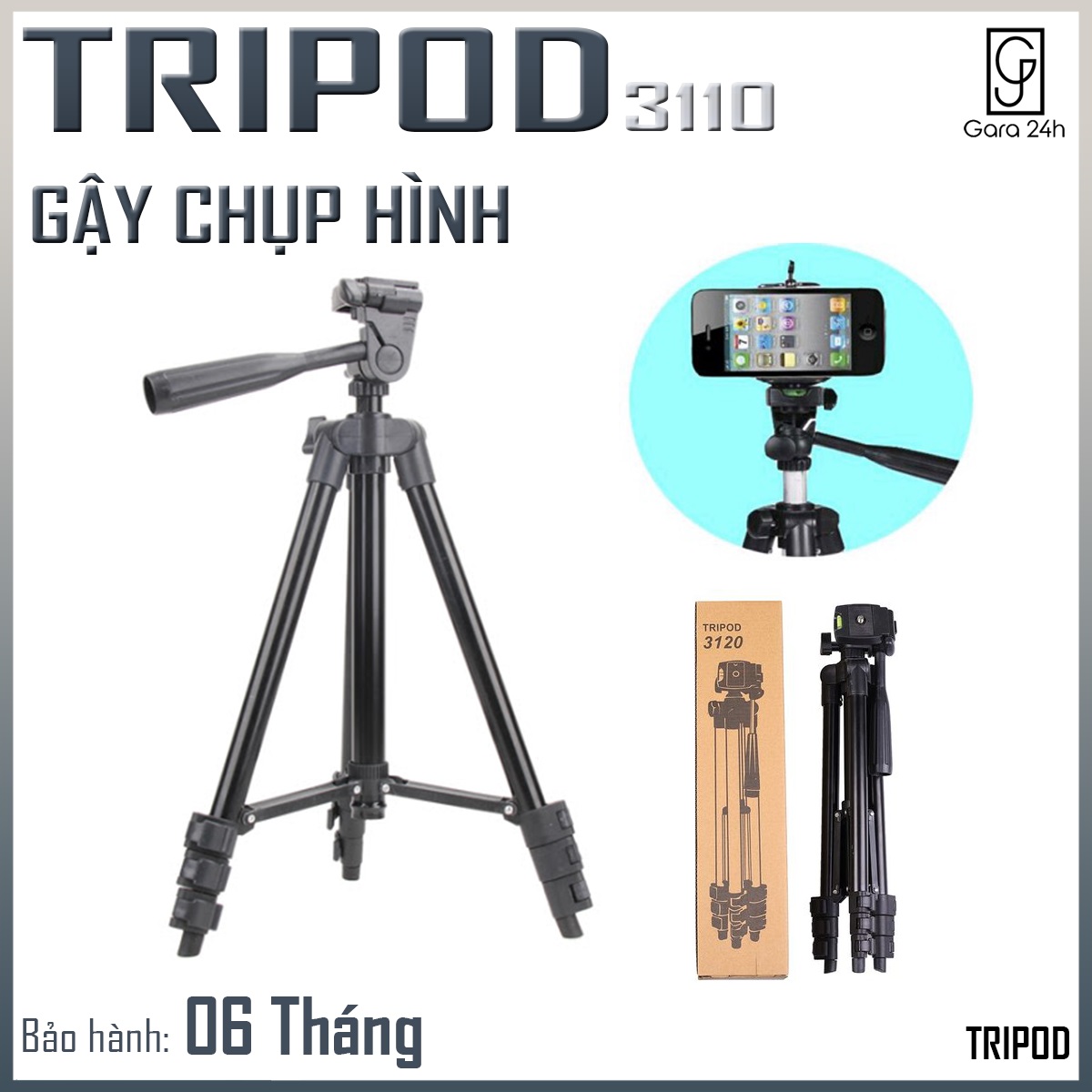 Gậy Chụp Hình Tripod 3120 (Nhôm)