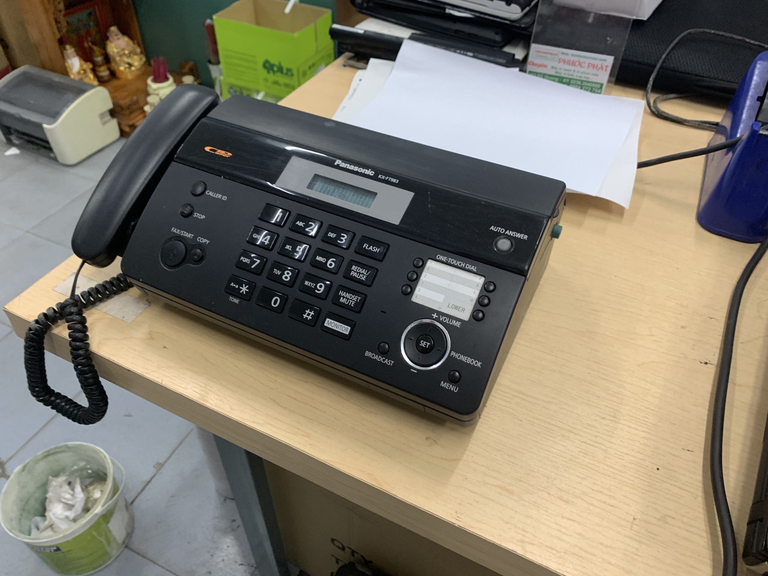 Máy Fax nhiệt Panasonic KX-FT 983 full giấy