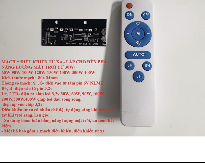 Mạch điều khiển, chip led 200w đèn năng lượng mặt trời