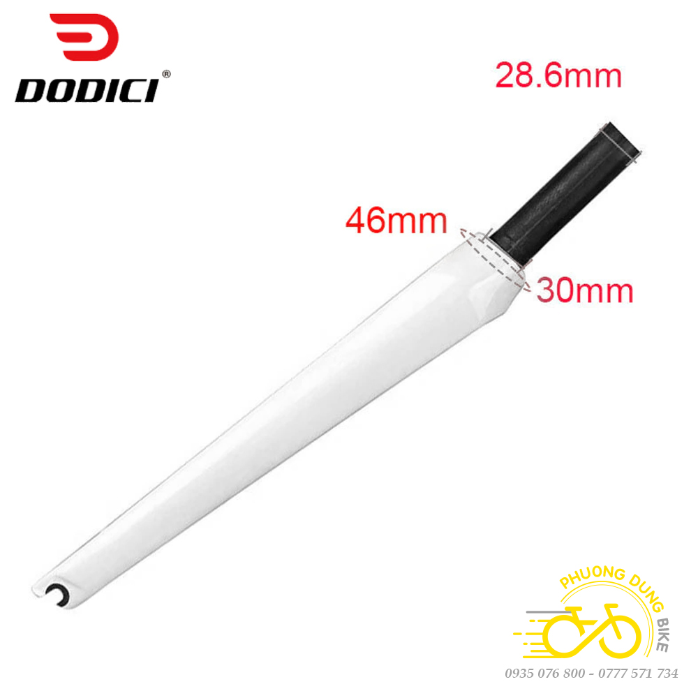 Phuộc (Fork) xe đạp đua Carbon T800 DODICI 700C