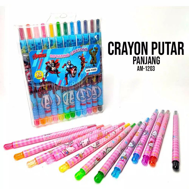 Rotating Crayons 12 colors