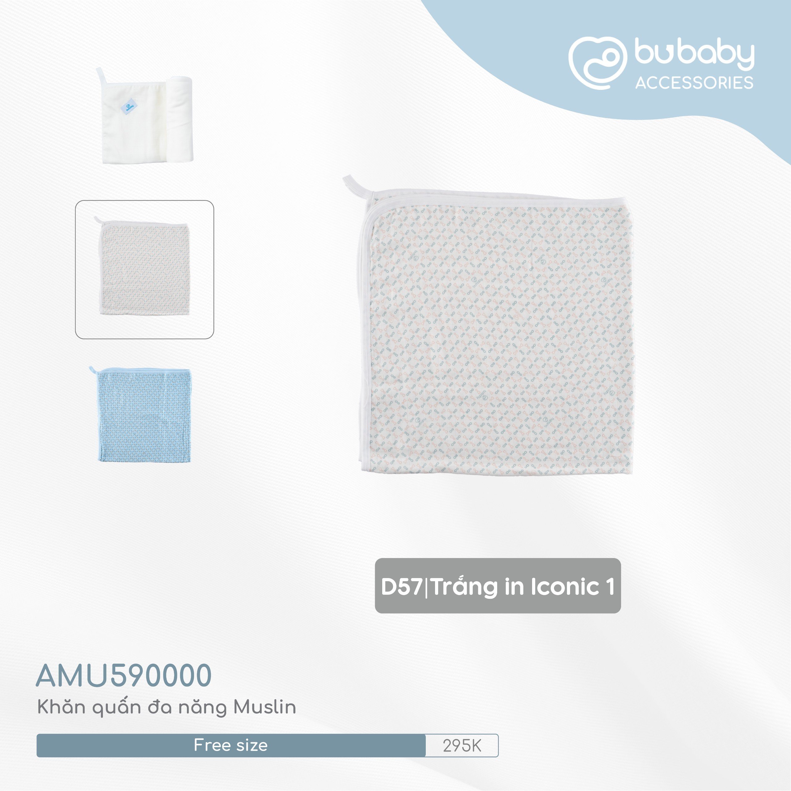 Khăn quấn đa năng Muslin trẻ em Bu