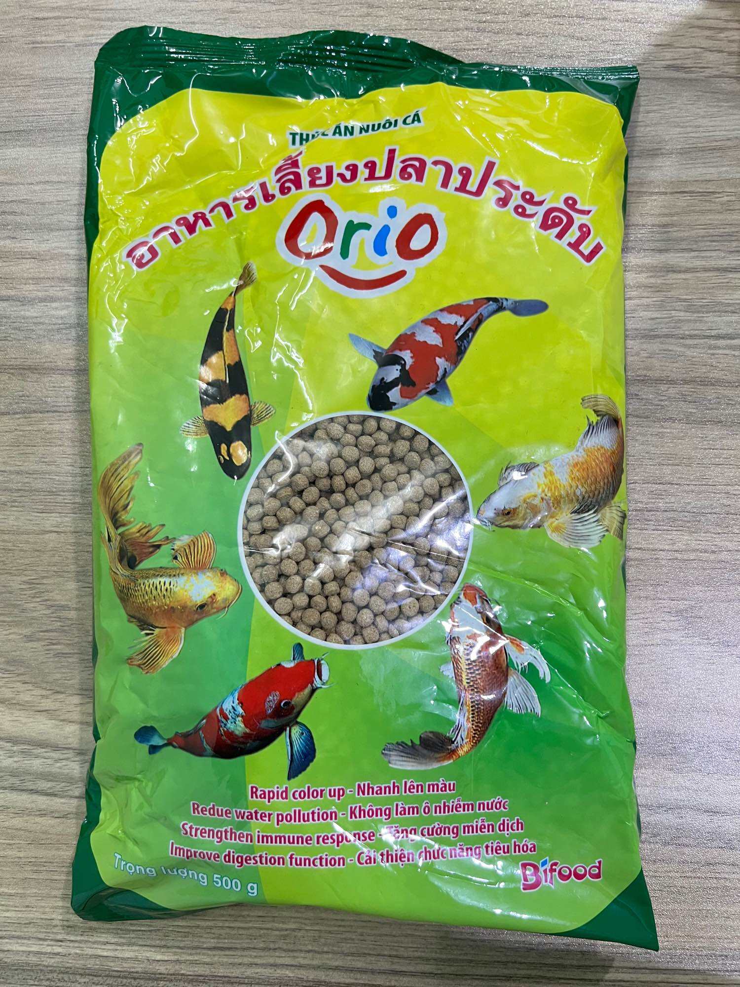 Thức ăn Cá koi Orio Bịt 500g Dạng viên3,5