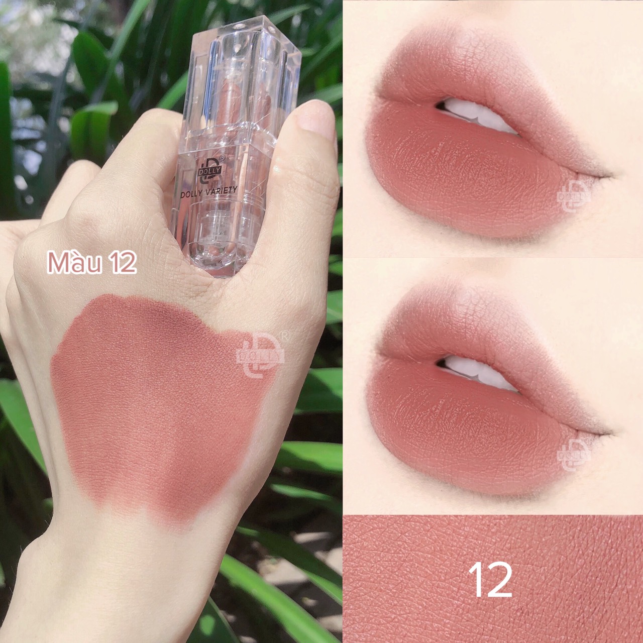 Son thỏi lì siêu mịn môi DOLLY VARIETY [Màu Cam nâu đất]