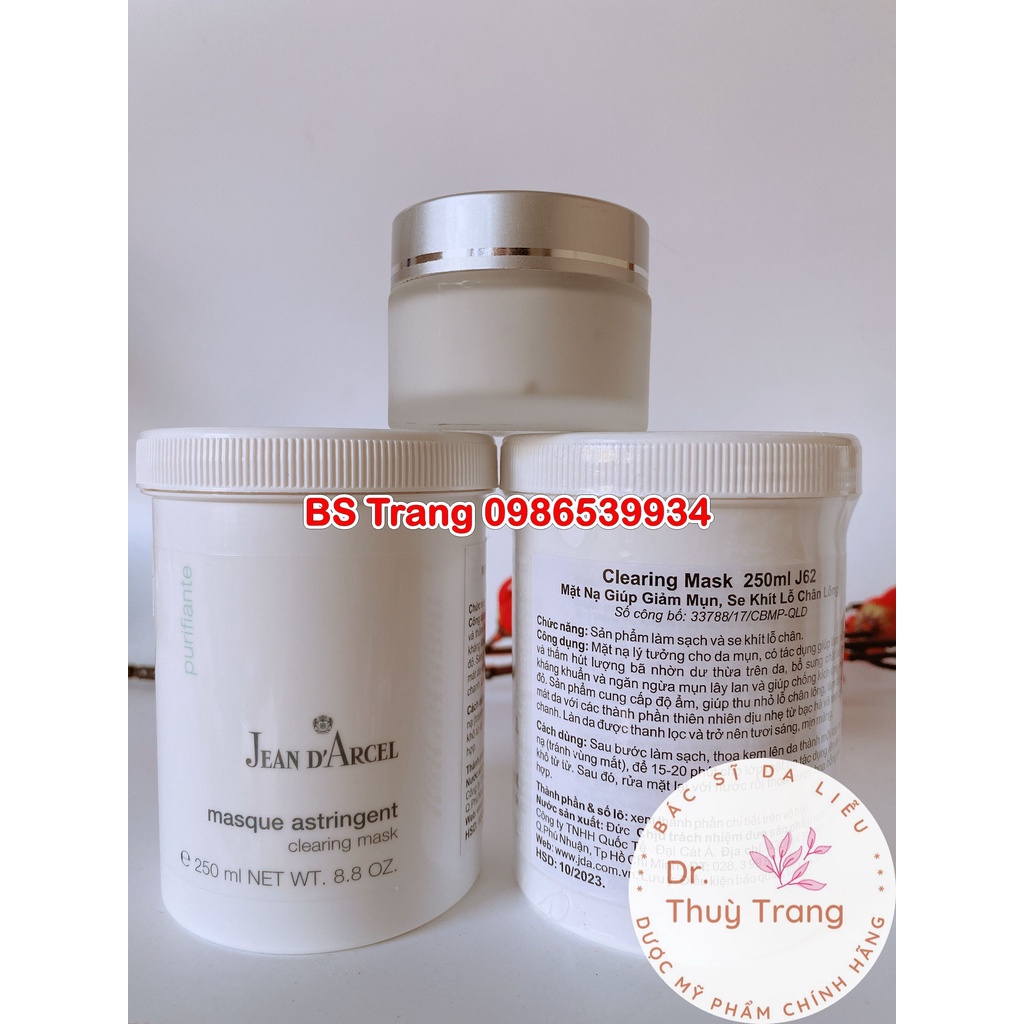 [Chính hãng] Mặt nạ đất sét cho da dầu mụn Jean D’Arcel Clearing Mask 50ml - 250ml