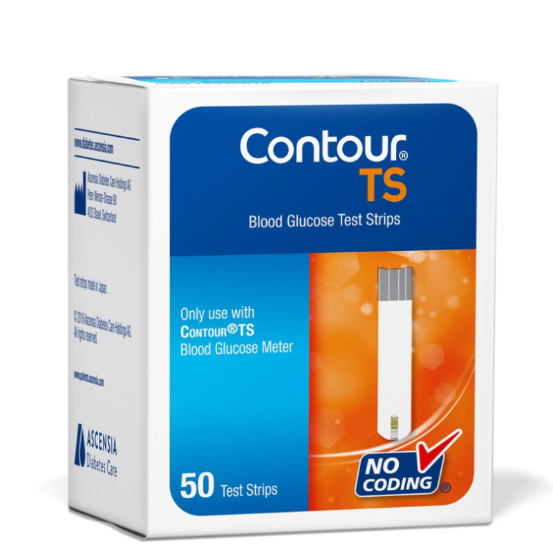 Nơi bán 💖 Hộp 50 Que thử đường huyết, Test thử tiểu đường CONTOUR TS/Bayer-Đức - MẪU MỚI 2020