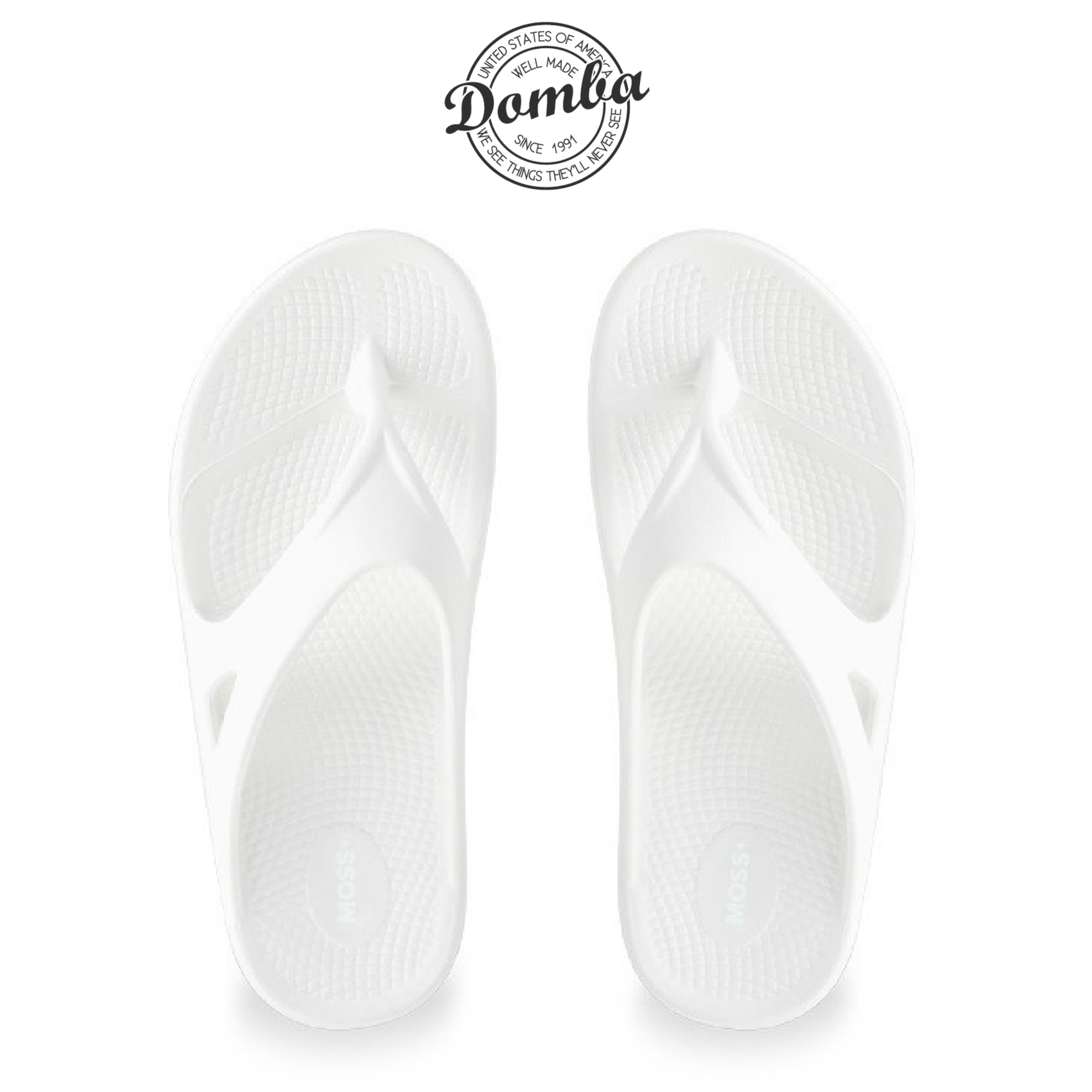Dép xỏ ngón Domba Moss+ Trắng (White) MO-3207