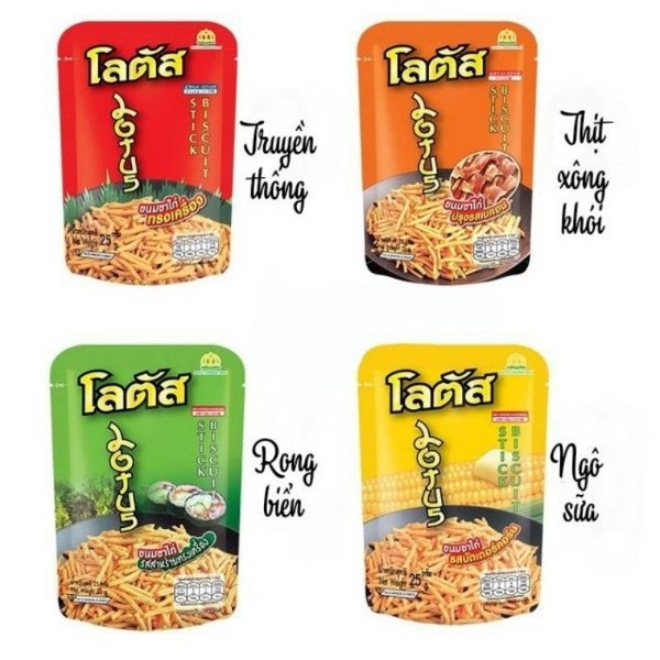 Lẻ 1 gói bánh snack cọng thái gói 20g