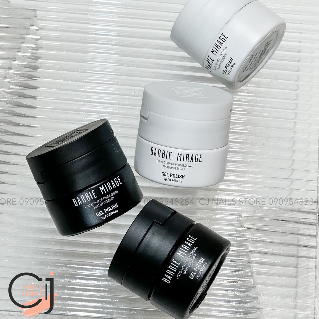 {CJ Nails Store} Gel vẽ nét trắng đen Barbie cao cấp